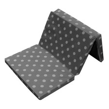 Bambini Kinder - Reisebettmatratze Dots grau 120 x 60 cm m. 5 cm Komforthöhe NEU