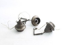 3 x Set alte Fassung Lampenfassung E27 mit Porzellan Ring Vintage Kabelführung