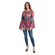 Flower Power Hippie Oberteil Damen Karnevalskostüm Hippie Kostüm Fasching Outfit