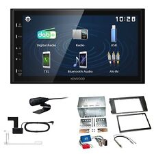 Kenwood 2DIN DAB+ Autoradio für Audi A6 2001-2005 schwarz Teilaktiv