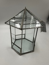 Tiffany Stil/Technik  Teelicht, Glashaus, Windlicht, Gewächshaus Octagon