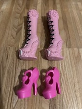 2 Paar Monster High Puppen Schuhe Rosa & Pink Draculaura Monster High Zubehör