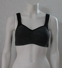 Wattierter Sport BH Gr.75B von Tchibo grau schwarz