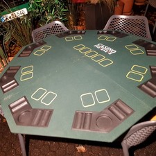 CASINO POKER TISCHAUFLAGE - KLAPPBAR - TRANSPORTABEL