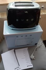 SMEG - 2-Scheiben Toaster - Schwarz - TSF01BLEU - 50er Jahre  Retro Style NEU