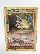 Glurak 4/102 1st Edition Base Set Deutsch - Damaged - German Charizard - Pokemon