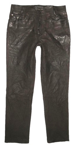 Henson lederjeans - -,
