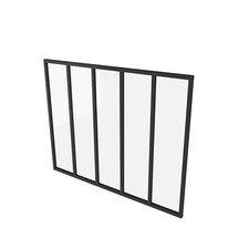 Fenster Festverglasung Schwarz