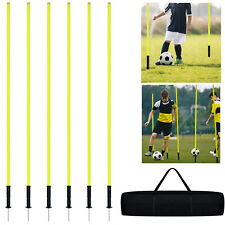 6x Slalomstangen 150cm/180cm Sprunghafte Agilität Stangen  Traingsstangen Gelb-*
