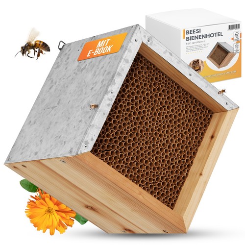 Beesi bienenhotel metalldach - bienenhotel, i