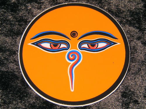 Buddha eyes aufkleber - buddha,