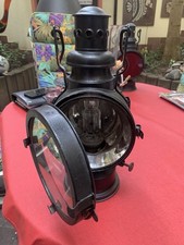 Zugleuchte,Eisenbahn Petroleum Lampe, J.C. Giessing Metallwarenfa. Nürnberg 1942