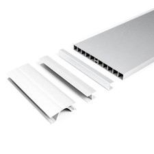 PVC Aluminium 1,5m Küche Sockelleisten +Zubehörteil 150mm Einbauküche Sockel GR5