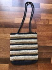 Damen Korbtasche Strand Tasche Schultertasche aus Bast NEU