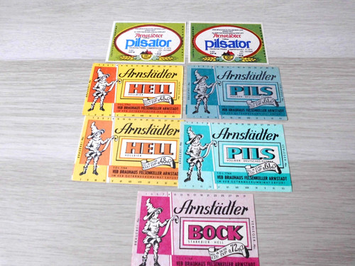 Neue serie mit bieretiketten - serie, 7