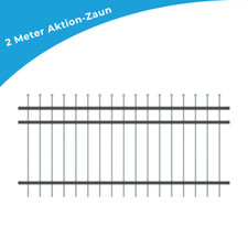 Zaunelement Metallzaun Gartenzaun Zaunfeld Schmiedezaun Aktion Zaun Modell 2