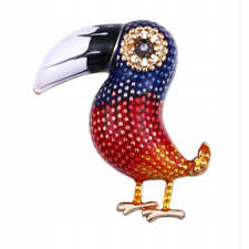 PINETS Brosche Tukan Bunter Vogel Ornament Anstecknadel
