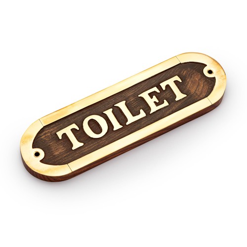 Türschild toilet aus - toilet,