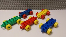 LEGO Duplo Eisenbahn Anhänger  5 x bunt gemischt