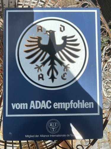 Antikes adac emailleschild - antikes,