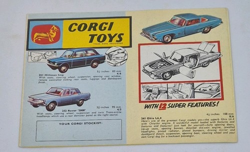 Corgi toys 1964 prospekt - 1964,