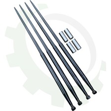 4x Frontladerzinken 4x Buchse1100mm Ballenzinken für Frontlader 110cm  M 22X1,5 