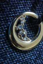 Pierre Lang Halskette: Kordel Kette Anhänger mit Zirkonia Steinen, vergoldet