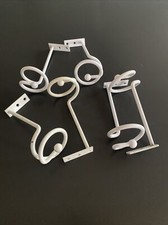 Raffhalter Vorhanghalter Drapierhaken weiss 6 Stück