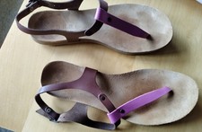 ESPRIT -Zehentrenner -Sandalen - Gr. 37 -Leder -braun/rosa