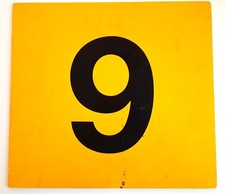 DVB altes Straßenbahnschild Linie 9 Dresden