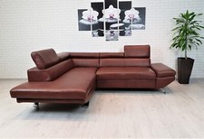 Echtleder Ecksofa 245x210 Echt