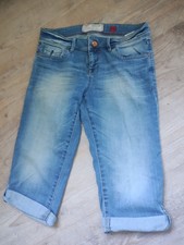 Stretch 3/4 Jeans Damen Blau