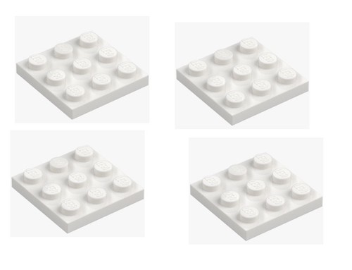 Lego platte 3x3 - platte,
