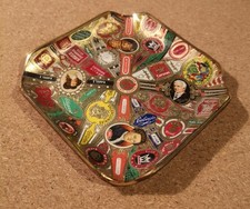 Geldschale, Aschenbecher, 50/60er Jahre, Zigarren-Banderolen