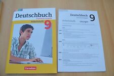 Deutschbuch Arbeitsheft Klasse 9 erweiterte Ausgabe NRW Cornelsen mit Lösungen