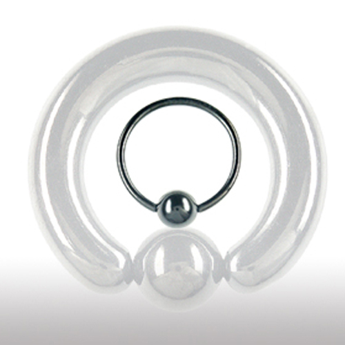 10mm schwarz klemmkugel ring - 10mm,