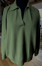 Luisa Cerano Wolle und Kaschmir Pullover olivgrün, Gr. 46