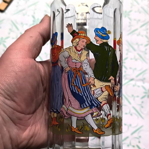 Glas bierkrug mit - glas,