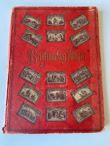 Altes briefmarken album - briefmarken,