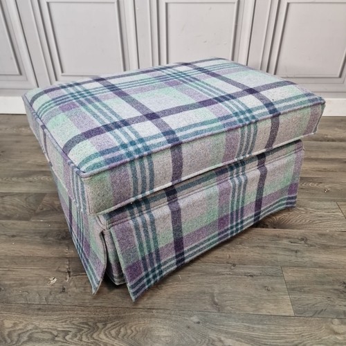 Vintage tartan fußhocker - vintage,