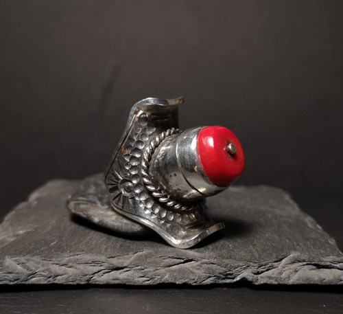Koralle ring tibetan stil - koralle,