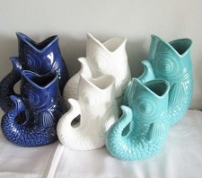 1 St. Vase aus Keramik Fisch