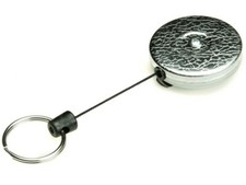 KEY-BAK #485C-HDK 48 Chrom Kevlar Schlüsselanhänger Jojo Schlüsselrolle