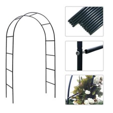 Rosenbogen Rankhilfe Kletterhilfe 240cm Metall Rosenspalier Gartenbogen Torbogen