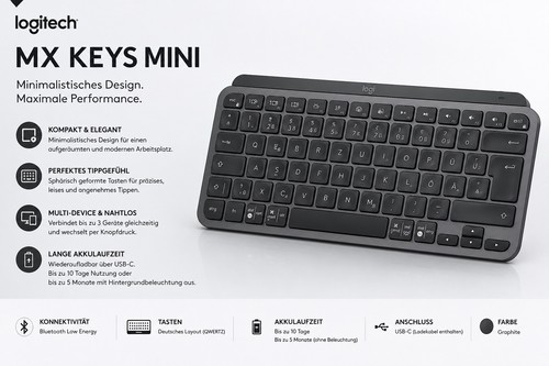 Logitech keys mini - mx, neu