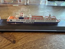 Schiffsmodell Wasserlinien Modell - 1:1250 - MS Finnjet - im Herpa Schaukasten