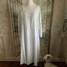 Striped Blue And White Gina