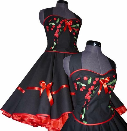 Petticoat kleid schwarz - kleid,