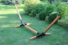 Hängematte gestell Buchennholz 320 cm | Bis zu 150kg Outdoor Hängemattengestell