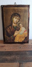 Antike Ikone Muttergottes mit